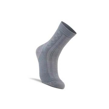 Women's Ecco Casual Short-Crew Socks Green / Grey | SG 417SGL